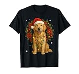 Golden Retriever XMAS Pajama Mistletoe Santa Dog