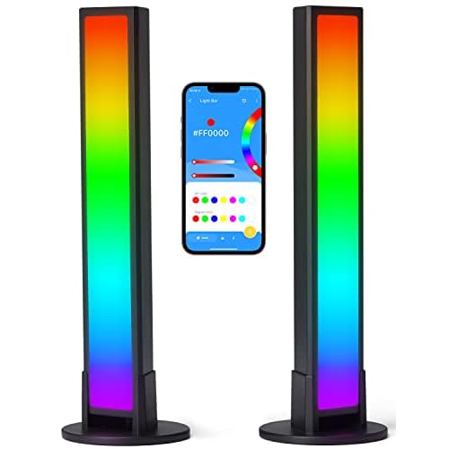 GOOZY Smart LED Light Bar,RGB Lamp with Multiple Lighting Effects and Music Modes Mood Light,PC,TV Backlights,Movies,Room Decoration,Desk,Gaming Accessories Stuff…
