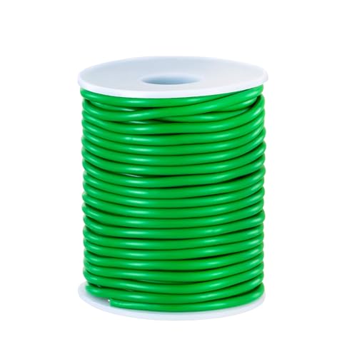 Vyanveo Alambre Plastificado 3,5 mm x 20 m Verde Alambre de Jardín Alambre para Plantas Lazos Ideal para Atar Rosales Trepadores y Soporte de Plantas en el Jardí