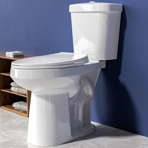 Miuara Elongated Tall Toilet 20 Inch for Seniors - ADA High Toilet for Bathroom