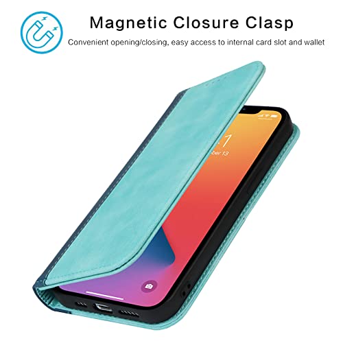 Housse iPhone 13 Mini rouge format folio en cuir PU pour simplifier vos sorties - 3