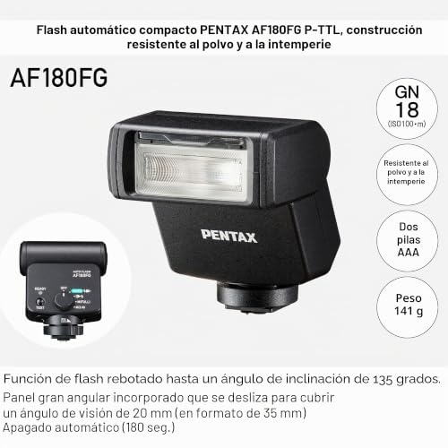 Flash PENTAX AF180FG: evite sombras duras en exteriores con este flash resistente 3