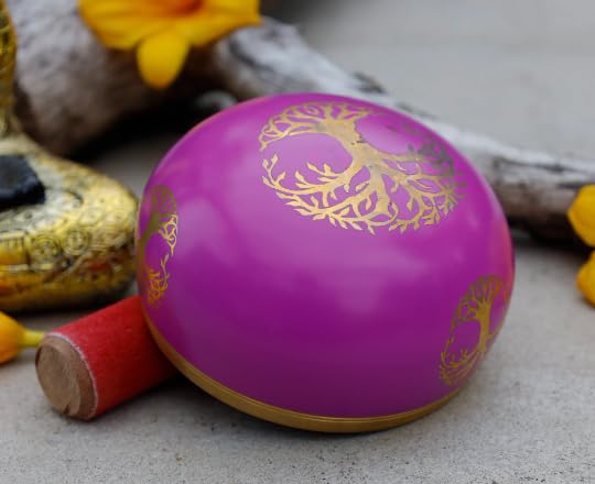 NHH 16 Inches Healing Meditation Tibetan Singing Bowl, Hand Hammered Singing Bowls with Cushion & Mallet Striker