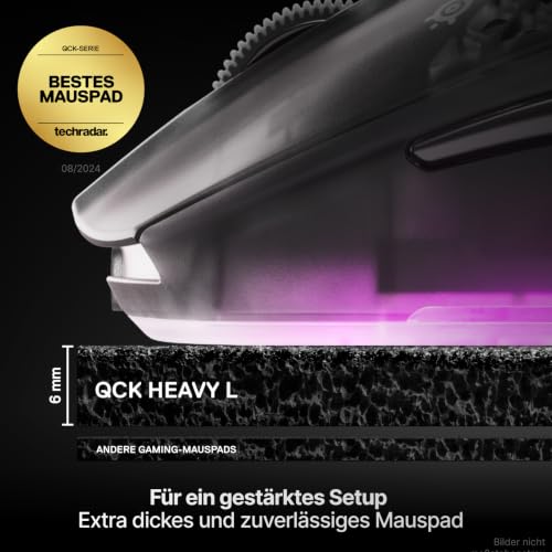 SteelSeries Qck Heavy Gaming Mauspad Large - Gaming-Mauspad aus Stoff