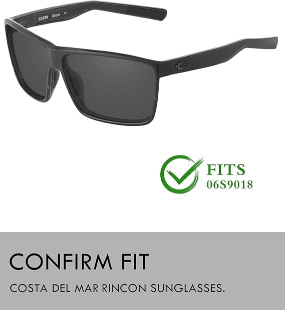Image of Raydi Polycarbonate Replacement Lenses for Costa Del Mar Rincon 06S9018 Sunglasses