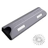 Parkplatz-Radstopper, Mehrfarbige Gummikeile mit Reflektoren(Grey)