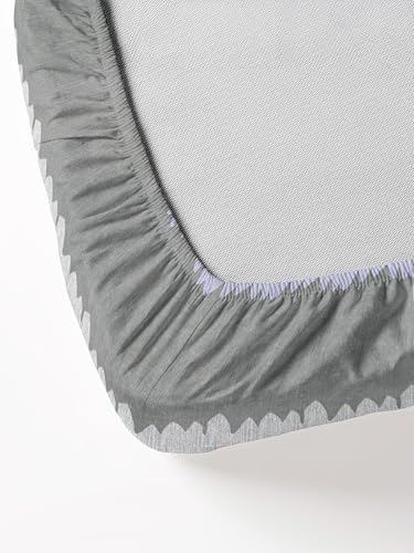 Image of DECORUM Cotton Feel Glace Cotton Fitted Bedsheet King Size (72 inchx78 inch)| All Around Elastic| 2 Pillow Covers (17 inchx27 inch)| Fits Up to 8 inch Mattress| 220 TC|Soft, Wrinkle-Free |Perfect for Home Decor & Gifting