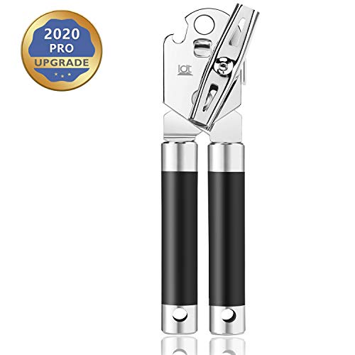 Can Opener, Manual Can Opener Smooth Edge, 3-in-1 Stainless Steel Can Opener Manual