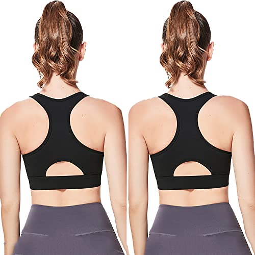 Sujetador deportivo cómodo push-up con soporte inalámbrico y copas acolchadas talla M