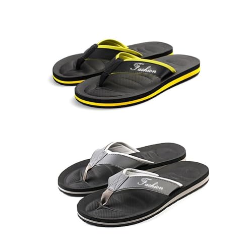 Sandals, Men's Clip-On Sandals - Outdoor Beach Flip Flops with Non-Slip Rubber Sole Shower Shoes3