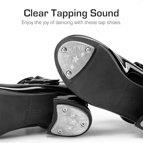 DREAM PAIRS Girls Tap Shoes Easy Strap Dance Shoes Girls Mary Jane Flats for Toddler/Little Kid/Big Kid3