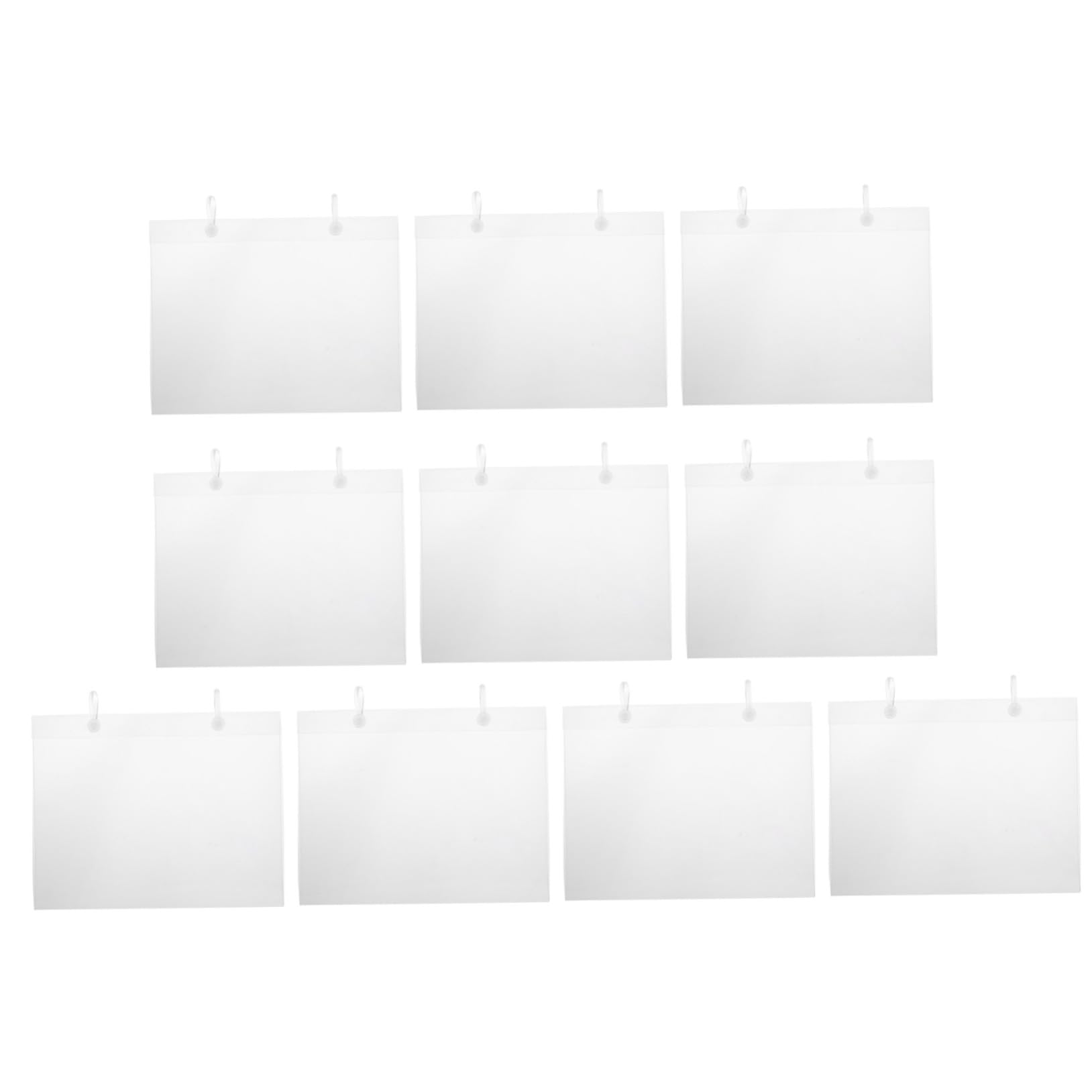 VILLFUL 10pcs Plastic Tag Covers String Tags for Pricing Sale Tags for Retail Store A5 Size