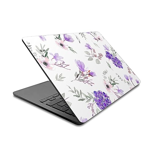 Vinyle autocollant MacBook Air 13.6 A2681 chic fleur bleu Anis Illustration