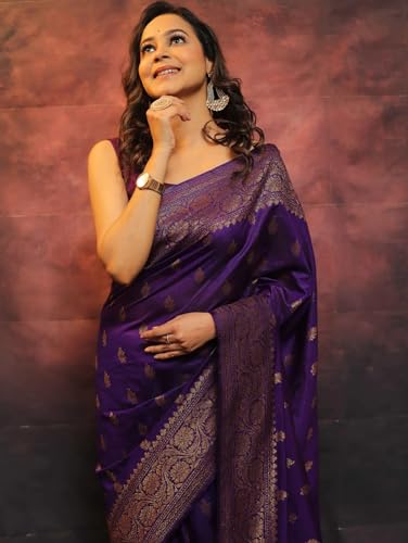 Image of Avantika Fashion Women's Kanjivaram Soft Silk Banarasi Sarees With Blouse Piece