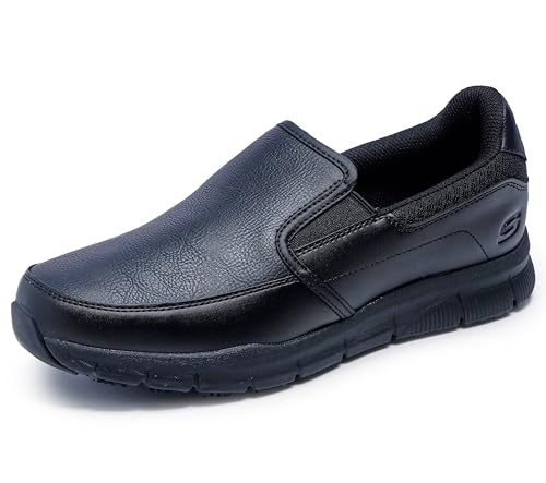 Comparison: Best Kitchen Shoes For Men 7 Skechers for Work Men's Nampa-Groton Slip On Food Service Shoe