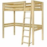 Style intemporel Akiten retail Lit Mezzanine 2 Places 140x190 cm Bois Naturel