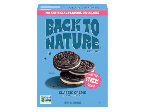 Back To Nature, Cookies Sandwich Creme Classic, 9 Ounce