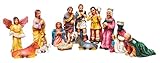 Tolle Krippenfiguren im Set VBS 13tlg. Miniatur Krippenfiguren Krippe ca. 6,5cm hoch Mini Weihnachten Jesus Maria Josef Engel
