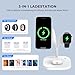 HJCE 3 in 1 Ladestation für Apple Watch iPhone Magsafe Ladegerät für iPhone 17e Air 17 16 15 14 13 12 Series, für Apple Watch 11/10/9/8/7/6/5/4/3/2/SE/Ul... für AirPods Pro/4/3/2, Kabelloses Laden