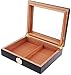 WANGXIAOYUE Caja de cigarros Cedar Humidor de Madera Caja de cigarro Alineada con higrómetro humidificador Caja de Tabaco (Color : B)