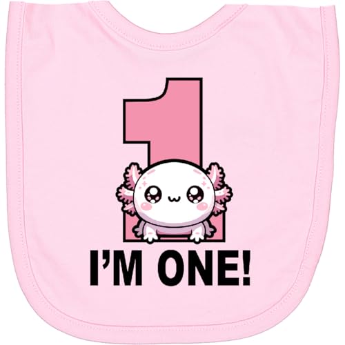 inktastic 1st Birthday Axolotl 1 Year Old Girl Newborn Bib