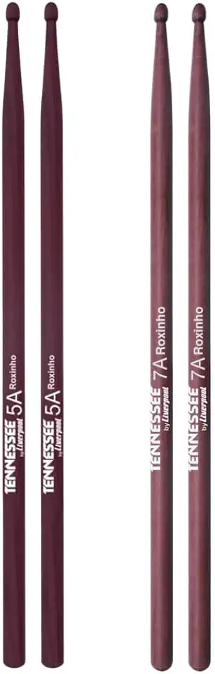 Kit dois pares de baquetas liverpool Roxinho 5A e 7A