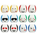 Jonglierbälle, 12 Stück PU Juggling Balls Langlebige, Jonglierball Set, Jonglieren Pädagogische Jongliersets, 6,5 cm Leder Kreative Jonglierball Set für Erwachsene Kinder Anfänger Outdoor