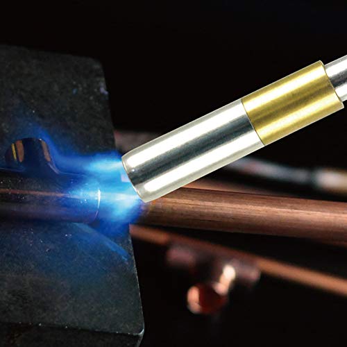 Bluefire Metal Handle Interchangeable Tube Gas Welding Torch Kit,3 Tubes (Swirl, Pencil, Shrink Searing),Fuel Mapp Map Pro Propane,Auto Trigger Start, Soldering Brazing Cooking,Heavy Duty(3 Tubes Kit) #TOP4