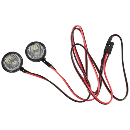 Foco de Cabeza Brillante para Axial SCX10 luces vehículo RC de alta intensidad 2 uds