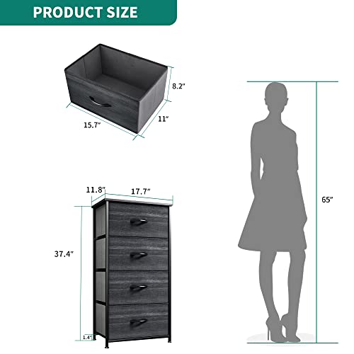 image for YITAHOME Dresser with 4 Drawers - Fabric Storage Tower, Organizer Unit