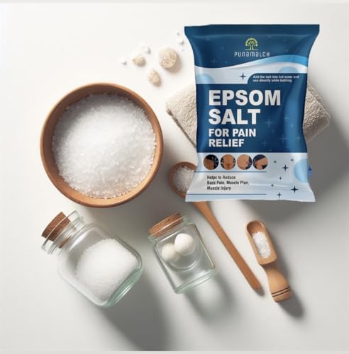 PUNAMULCH Epsom Salt For Pain Relief 1KG Epsom Salt For Foot Epsom Salt For Bath Epsom Salts For Feet Pain For Muscle Relief, Relieves Aches & Pain Epsom Bath Salt Crystal and... - Image 4