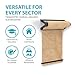 MetCrafted Metal Wall Mounted Paper Roll Dispenser with Cutter Bar – 24” Wide Black Craft Paper Roll Holder – Ideal for to-Do List Board, Daily Notes, Menus, Grocery Lists and More