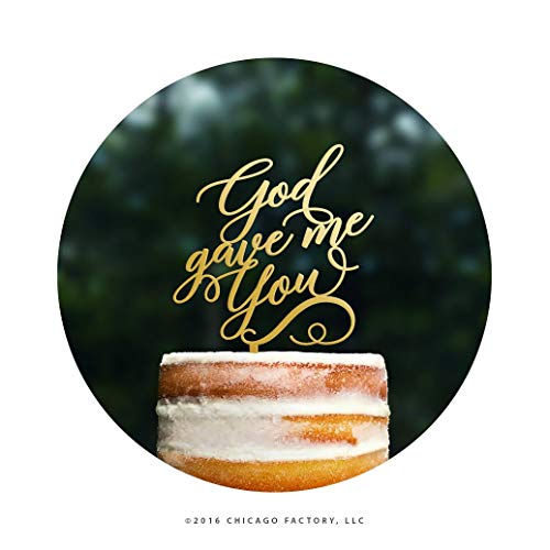 Arthuryerkes Scripted God Gave Me You Wedding Cake Topper Script Wedding Cake Topper Religious Cake Topper Modern Wedding Topper Bible Cake Topper