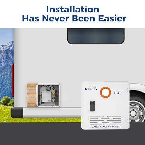 Hillhub 15 x 15 Inches RV Water Heater White Door (ONLY DOOR). Electrolytic Plate, Electrostatic Powder Coating Technique, Tankless RV Water Heaters Door kit of Hillhub