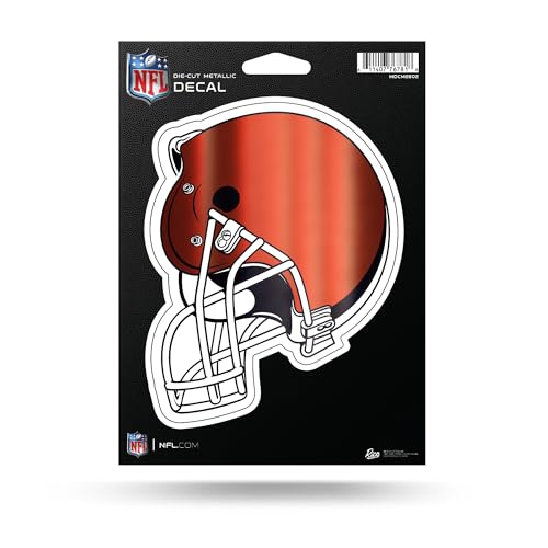 Autocollant Cleveland Browns NFL Rico Industries pour voiture et support lisse