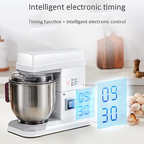 Küchenmaschine Rührmaschine,Elektrischer Küchenmixer 550W Lebensmittelmixer Mit 7L Edelstahlschale, Teighaken… – Bild 3