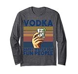 Photo Gallery divertente vodka - happy water for fun people retro vintage maglia a manica Photo Gallery divertente vodka - happy water for fun people retro vintage maglia a manica