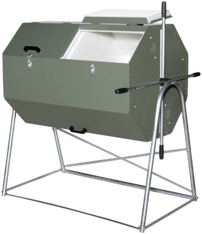 Jora Composter JK 400 - High Capacity Rotating Compost Tumbler - 13-21 Gal/Week - Heat Generating, Insulated Design - Outdoor Compost Bin Tumbler - Dual Chamber Compost Tumbler
