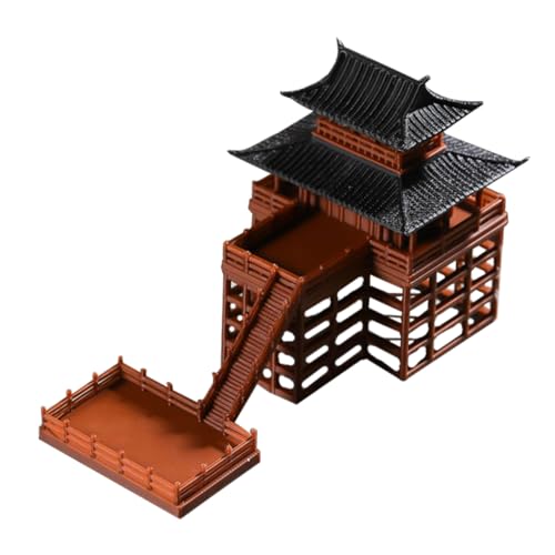 JOINPAYA Decorazione da Miniatura Statua su Palafitte Esagonali Accessori per Acquario Paesaggio in Miniatura Bonsai