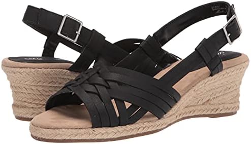 Easy Street Women's Wedge Sandal, Black, 9 Narrow | Image 6