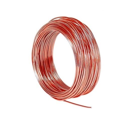 Bobine de fil de cuivre, Bobine de cuivre T2 de 10 m, diamètre 1,1 mm, calibre 1,2 mm, fil de cuivre pur 16-18, conductivité électrique(1.2mm X 10M)