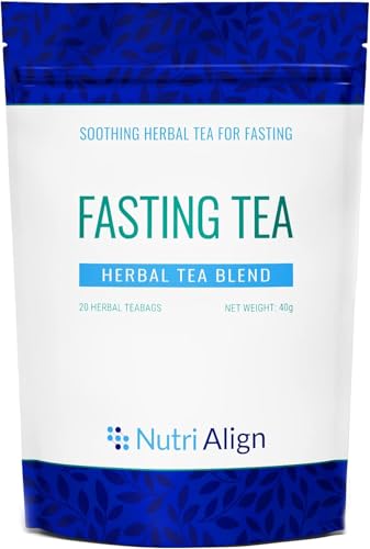 Nutri-Align Té de Ayuno | 20 Bolsitas de Té de Hierbas con Manzanilla, Raíz de Diente de León, Rosa Mosqueta, Corteza de Canela, Flor de Saúco, Cardamomo y Fenogreco | Té de Ayuno Sin Cafeína