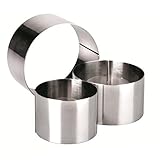 Farbe: silber IBILI Dessertring 6x6 cm aus Edelstahl, Silber, 6 x 6 x 5 cm