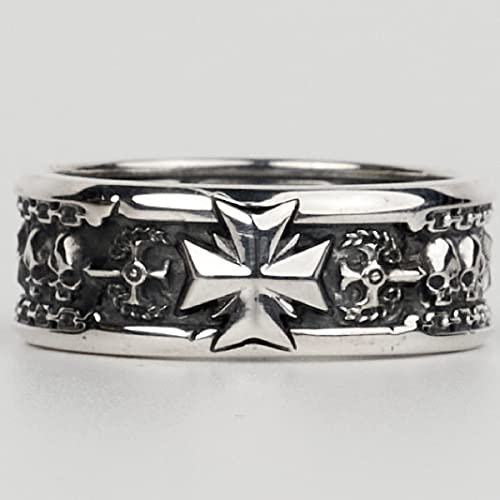 Starforged Compatible with Warhammer 40k Black templars Crusader's Ring[Sterling Silver/Gold Plated] 1 PC2