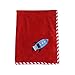 Bacati - Space Boys Embroidered Plush Blanket (Red) (Red)