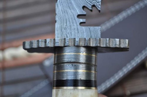 Perkin - Custom Handmade Damascus Hunting Knife Sheath - 2209