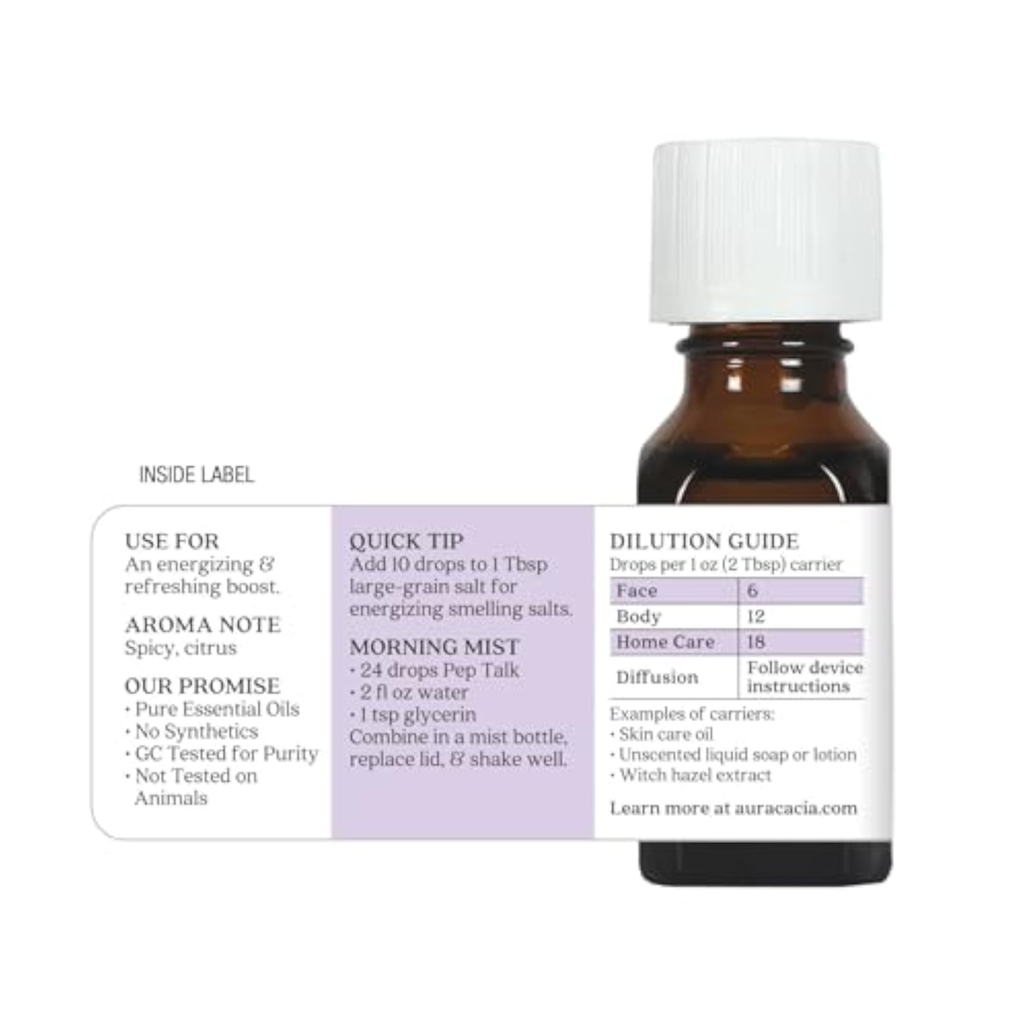 Essential Solutions Oil, Pep Talk 0.5 Oz