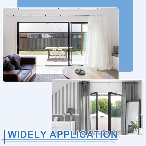 QUARKZMAN 8 Stück Vorhanghängendes Rad, Fensterschienenrollen reibungslos laufende Rolle, Silber