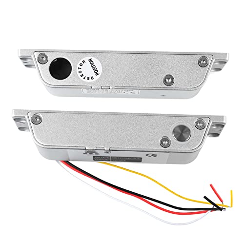 Serrure à Gâche électrique Serrure à Mortaise électronique Serrure à Pêne Dormant, 12V à 24V Serrure de Porte électronique en Alliage D'aluminium pour Système de Contrôle D'accès