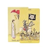 Carta de Tarot, baraja de Cartas de Tarot, Juego de Lectura de la, función de Juego Interactivo, Herramienta de orientación intuitiva, Colores Vibrantes, para Hombres, Mujeres, Adolescentes